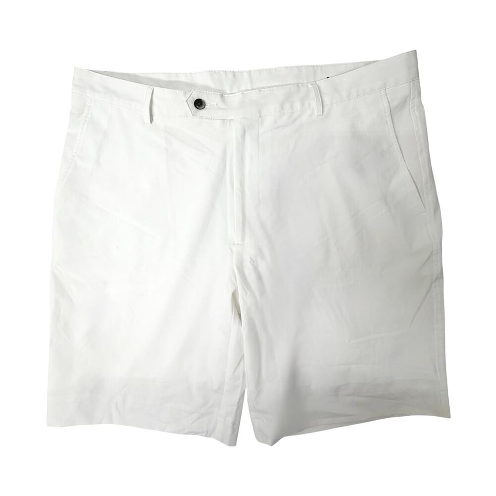 Fairway & Greene F&G Tech Golf Shorts Mens 38 White Stretch Performance